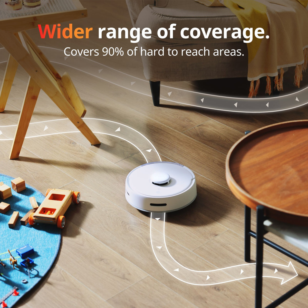 SwitchBot Mini Robot Vacuum K10+ | Compact 50% Smaller Smart