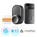 SwitchBot Lock Ultra Vision Combo - Lock Ultra + Hub Mini Matter + Keypad Vision / Black