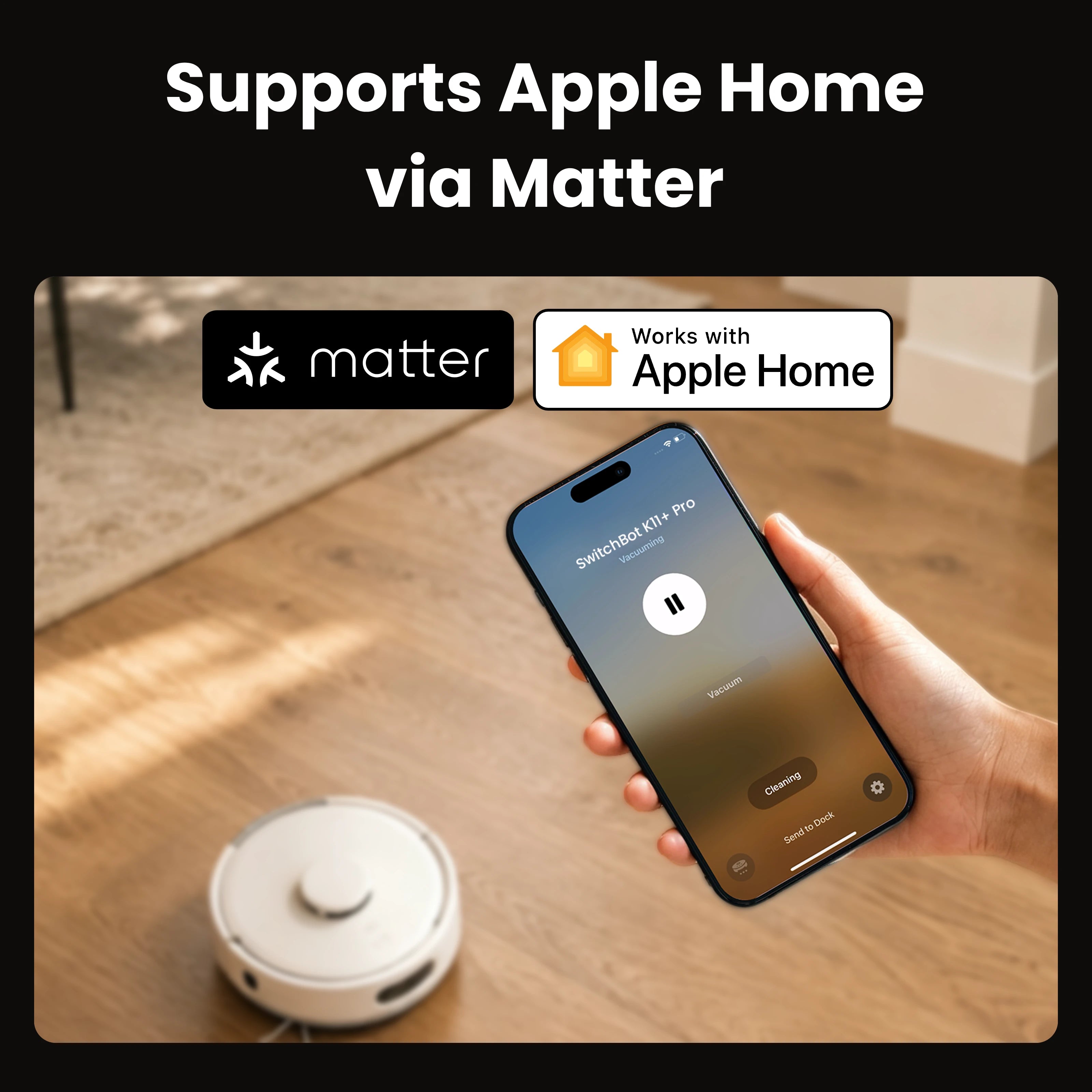 SwitchBot Robot Vacuum K11+ Pro