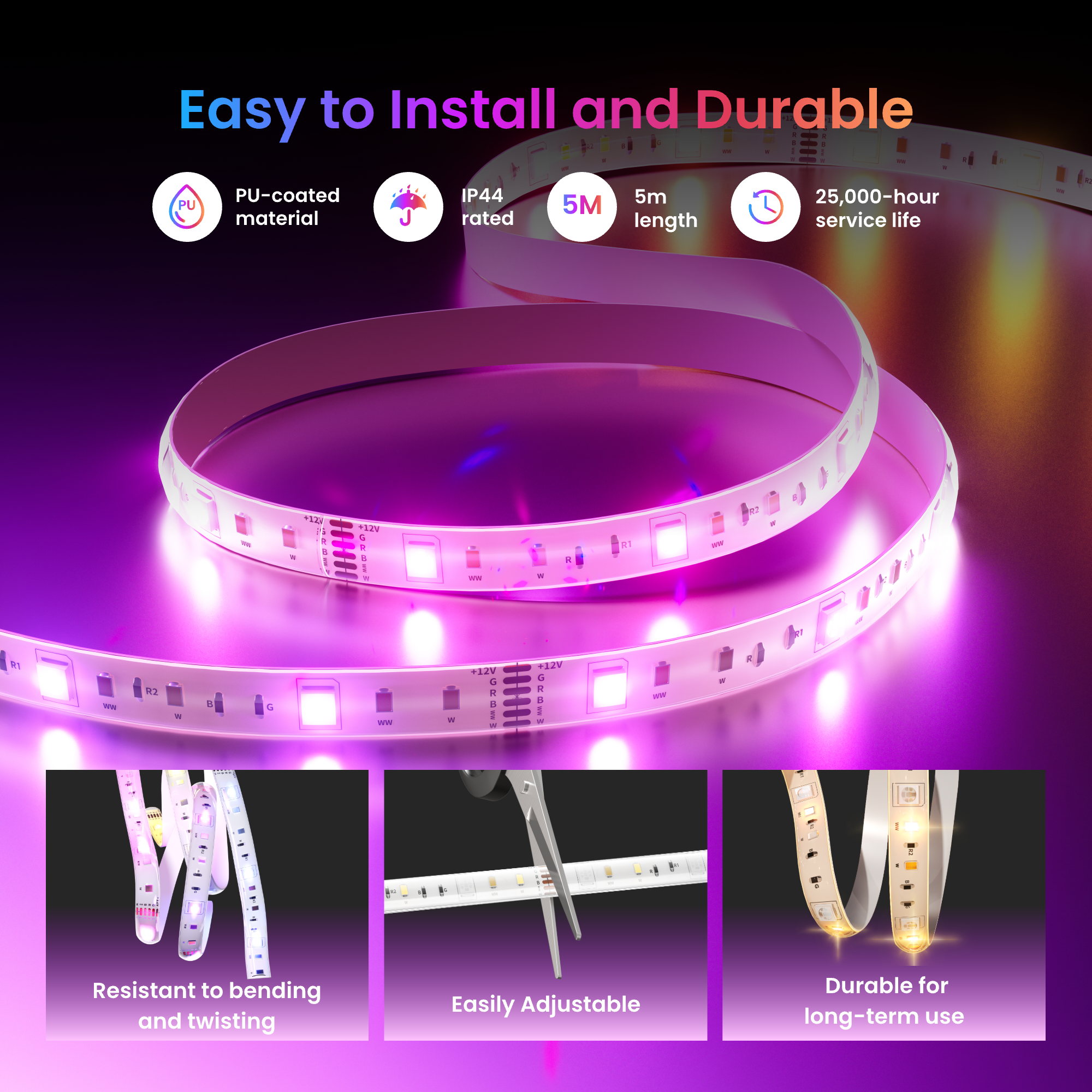 SwitchBot LED Strip Light 3 | Seamless Matter & Multi-Platform ...