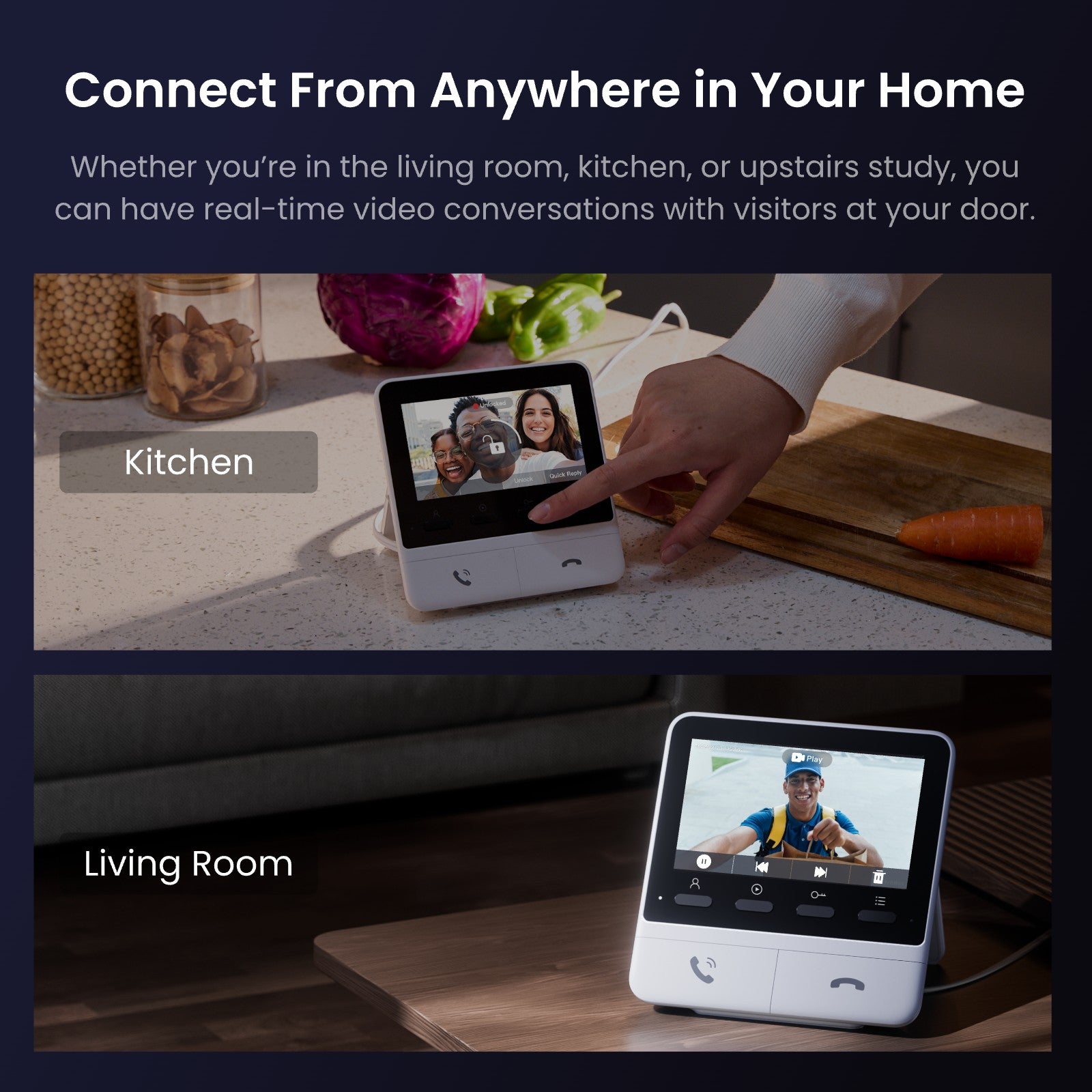 SwitchBot Smart Video Doorbell Add-on Monitor