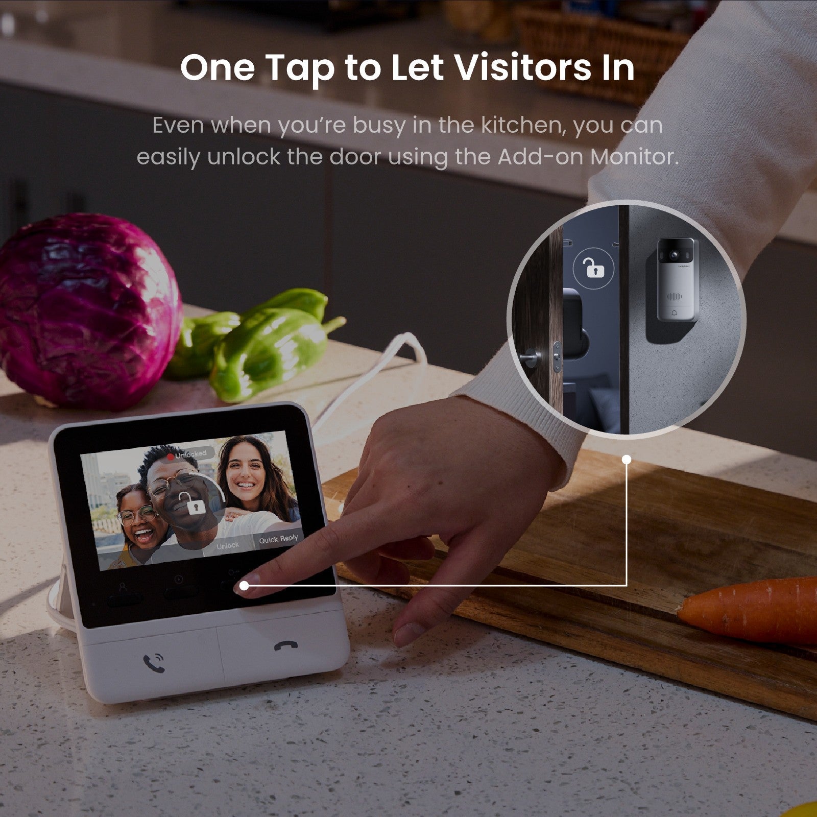 SwitchBot Smart Video Doorbell Add-on Monitor